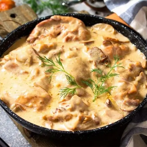 mitonne de pintade sauce foie gras