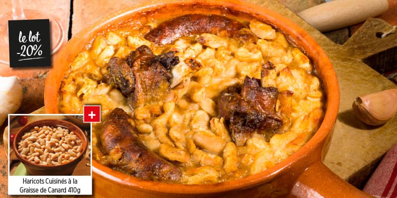 cassoulet au confit de canard + haricots lingots