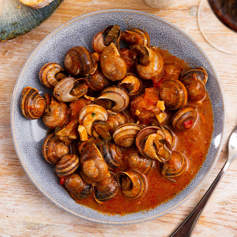 escargots sauce piquante