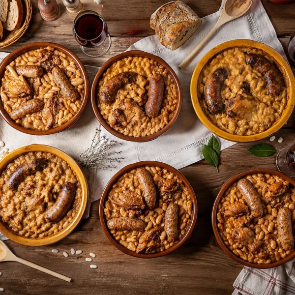 assortiment de 6 cassoulets